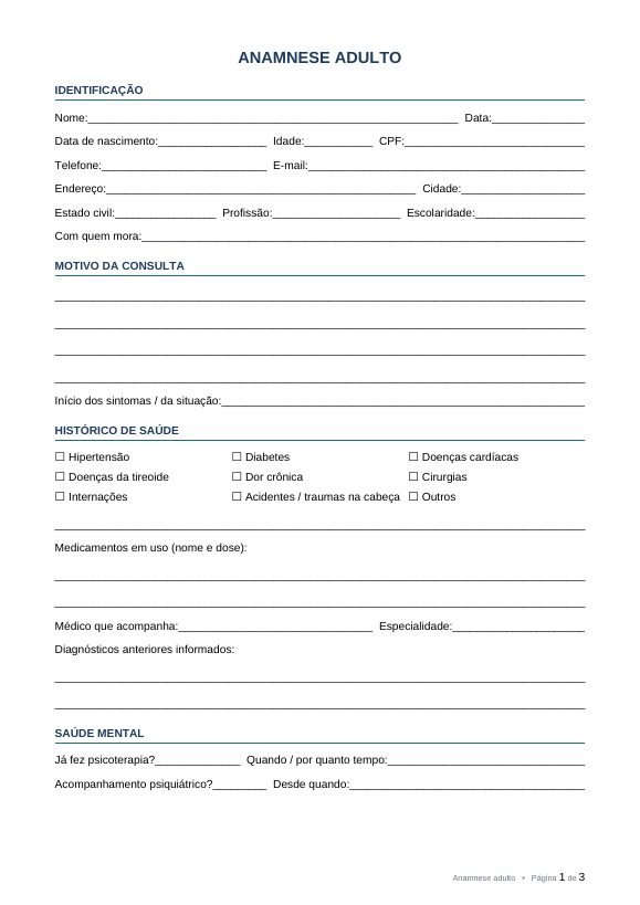 Anamnese adulto